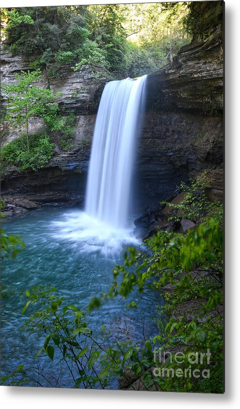 Greeter Falls Metal Print featuring the photograph Lower Greeter Falls 4 by Phil Perkins