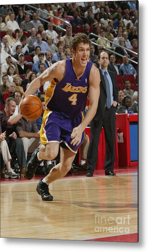 Nba Pro Basketball Metal Print featuring the photograph Luke Walton by Bill Baptist