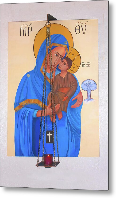 Church Metal Print featuring the photograph Madonna and Child by Jerry Griffin
