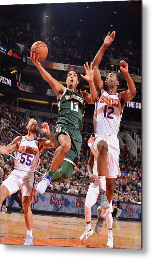 Malcolm Brogdon Metal Print featuring the photograph Malcolm Brogdon by Barry Gossage