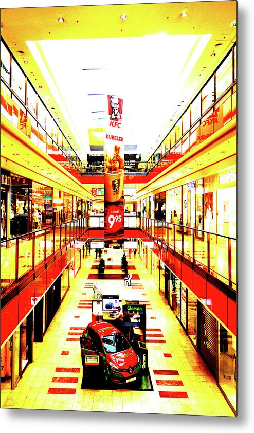 Mall Metal Print featuring the photograph Mall In Gdansk, Poland by John Siest