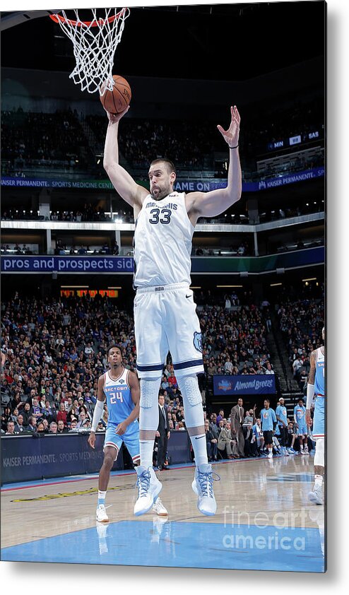 Nba Pro Basketball Metal Print featuring the photograph Marc Gasol by Rocky Widner