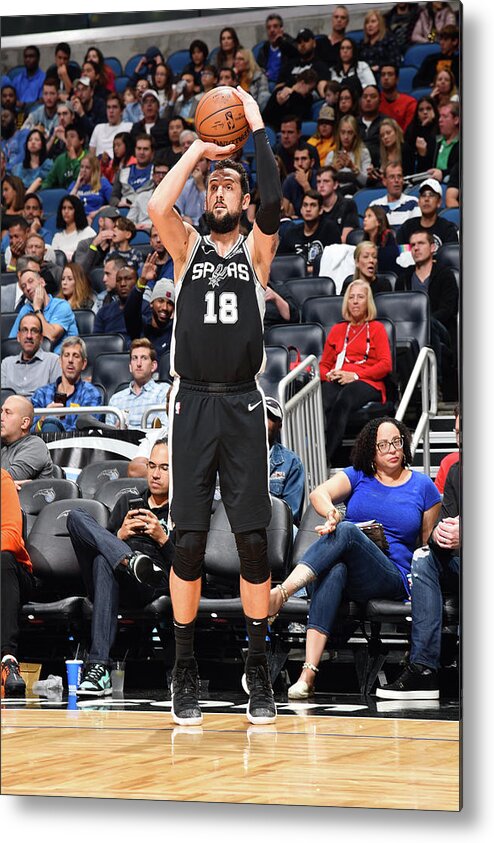 Marco Belinelli Metal Print featuring the photograph Marco Belinelli by Gary Bassing