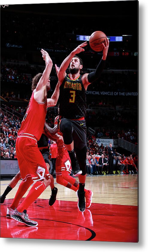 Marco Belinelli Metal Print featuring the photograph Marco Belinelli by Jeff Haynes