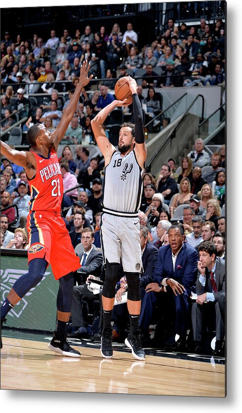 Marco Belinelli Metal Print featuring the photograph Marco Belinelli by Mark Sobhani