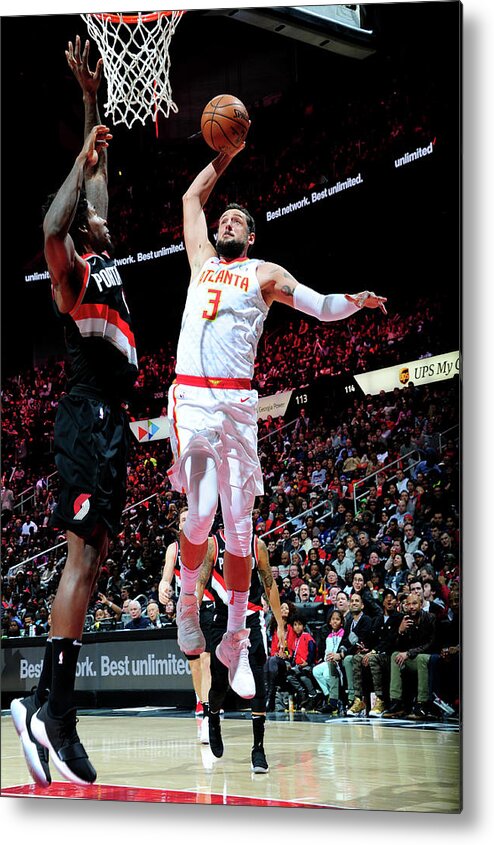 Marco Belinelli Metal Print featuring the photograph Marco Belinelli by Scott Cunningham