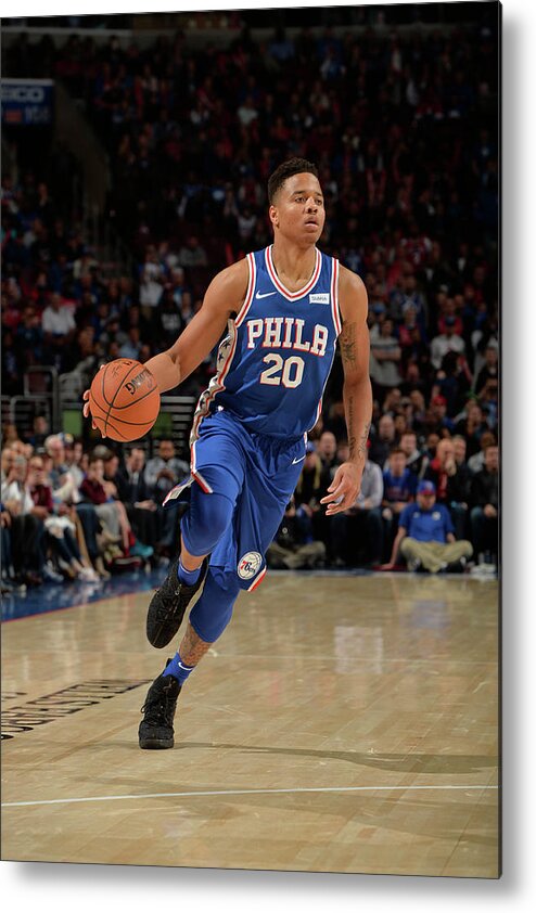 Markelle Fultz Metal Print featuring the photograph Markelle Fultz by David Dow