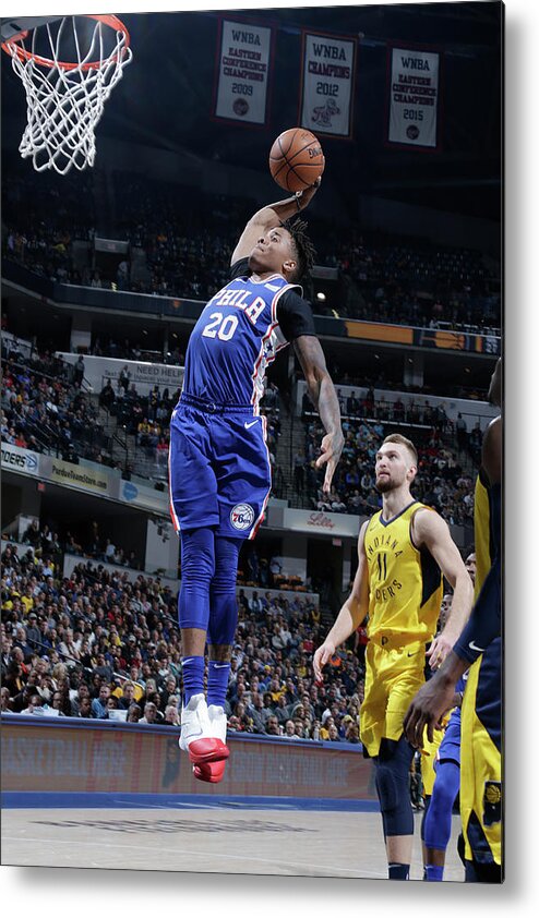Nba Pro Basketball Metal Print featuring the photograph Markelle Fultz by Ron Hoskins