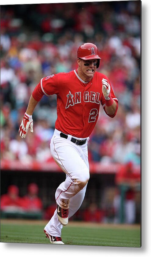 People Metal Print featuring the photograph Mike Trout by Paul Spinelli