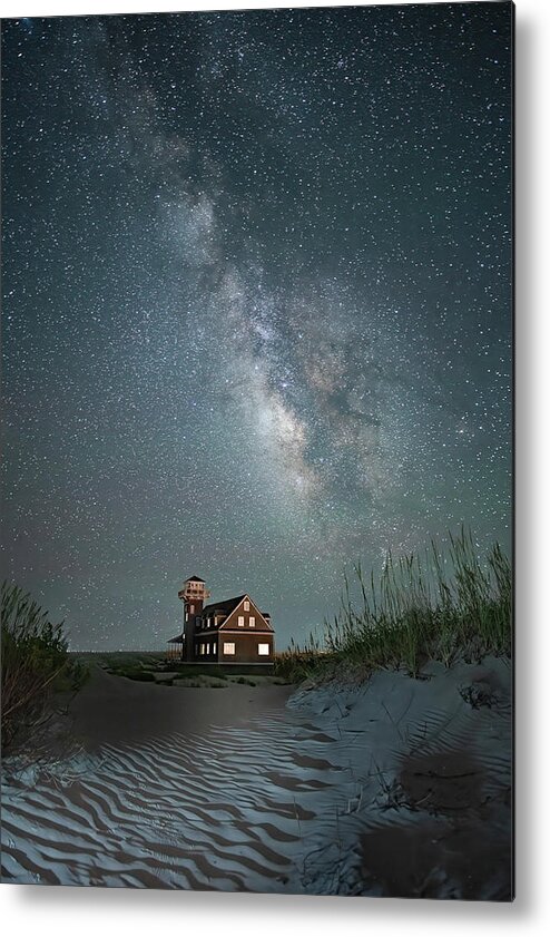  Metal Print featuring the photograph Milky Way over Outer Banks by Minnie Gallman