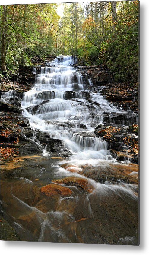 Waterfall Metal Print featuring the photograph Minnehaha Waterfall - Georgia by Richard Krebs