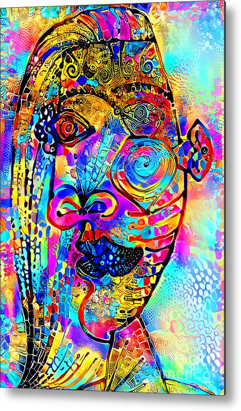 Wingsdomain Metal Print featuring the photograph Modern Picasso Woman 20211010 by Wingsdomain Art and Photography