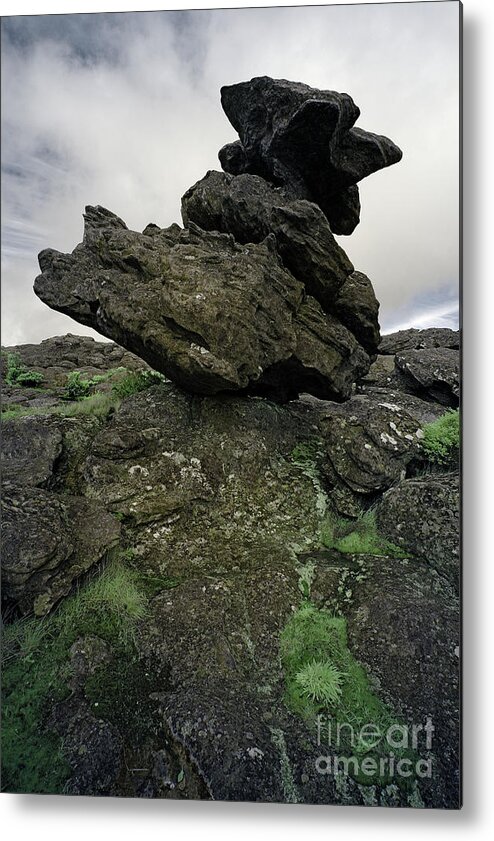 Stone Metal Print featuring the photograph Monolith by Russell Brown