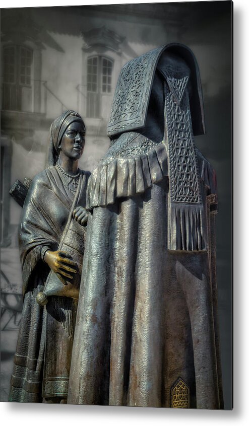 Typical Costumes Metal Print featuring the photograph Monument to the Mirandese by Micah Offman