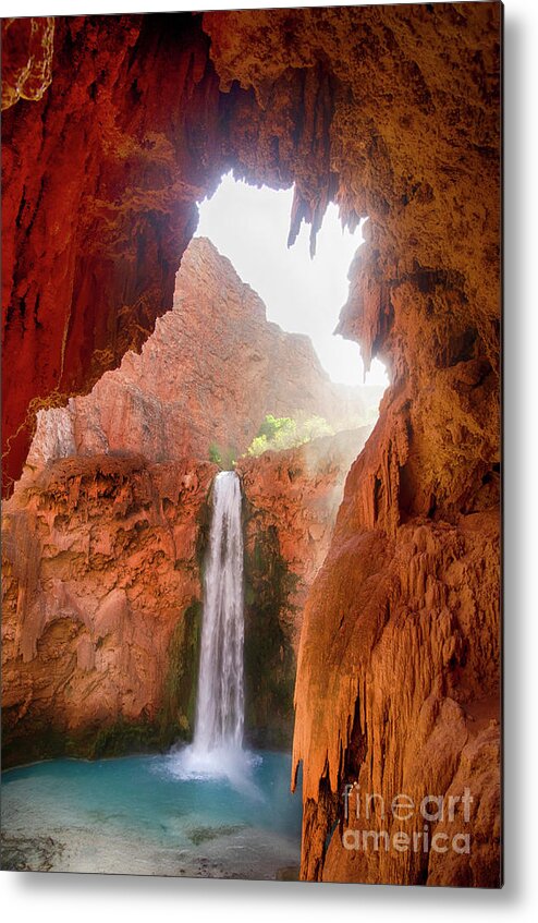 Mooney Falls Metal Print featuring the photograph Mooney Falls Arizona 2 by Bob Christopher