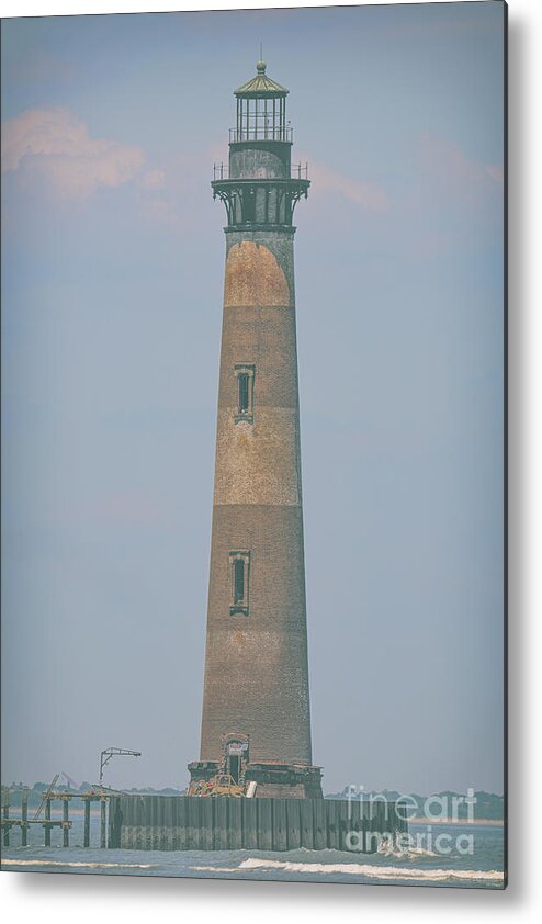 Morris Island Lighthouse Metal Print featuring the photograph Morris Island Lighthouse - Charleston South Carolina - Maritime Protection by Dale Powell
