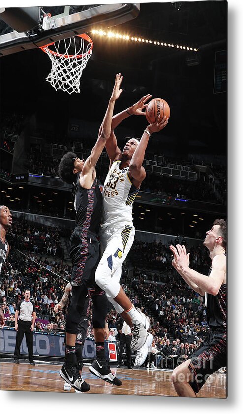 Myles Turner Metal Print featuring the photograph Myles Turner by Nathaniel S. Butler