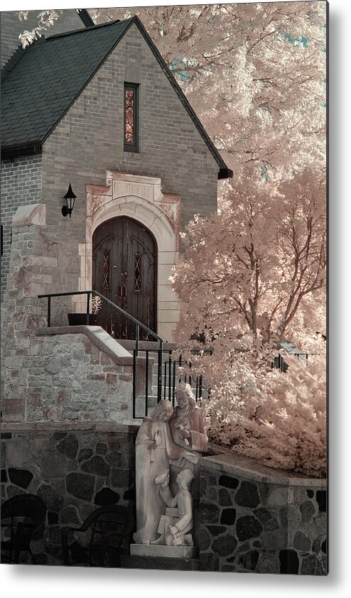Stoughton Metal Print featuring the photograph Nazareth Health and Rehab Chapel, Stoughton Wisconsin by Peter Herman