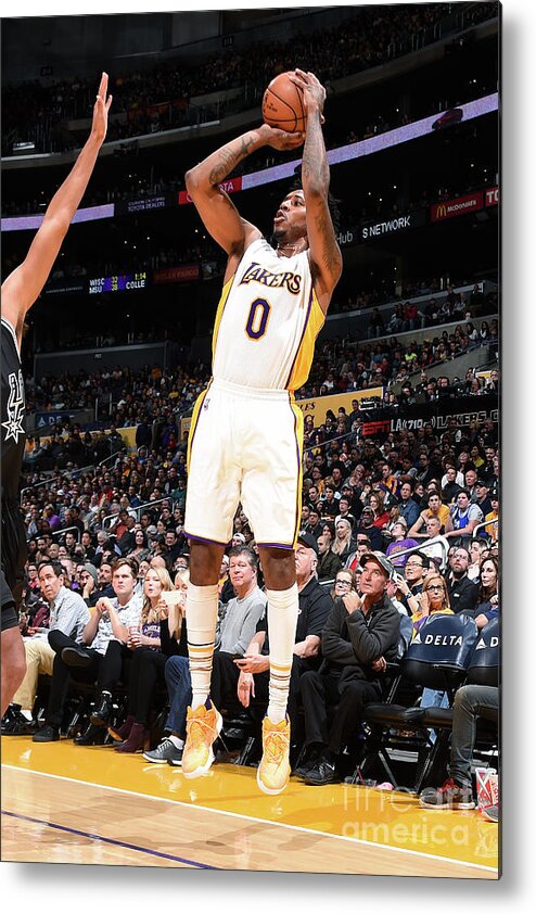 Nick Young Metal Print featuring the photograph Nick Young by Andrew D. Bernstein