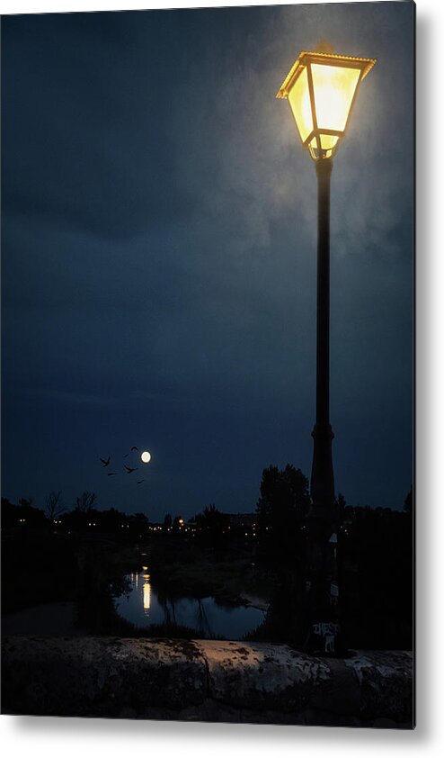 Night Metal Print featuring the photograph Night on the Douro River by Micah Offman