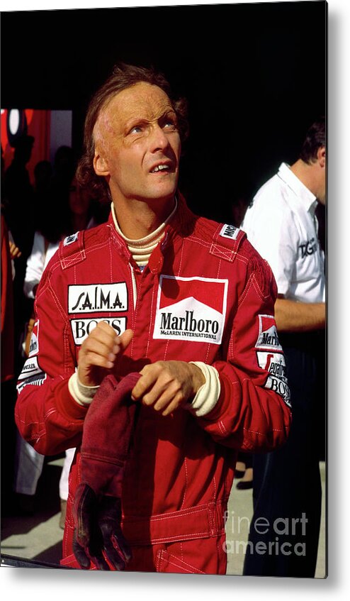 Niki Lauda Metal Print featuring the photograph Niki Lauda. Marlboro McLaren International by Oleg Konin