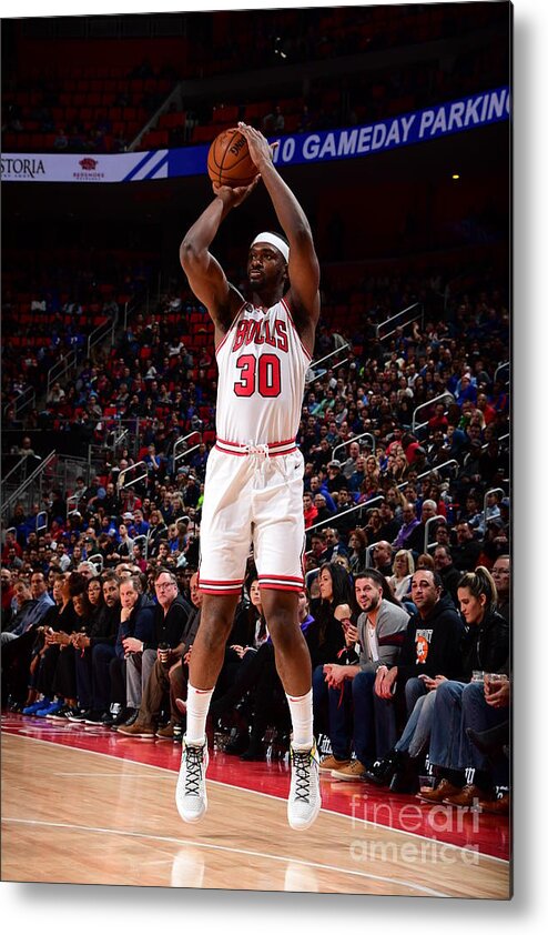 Noah Vonleh Metal Print featuring the photograph Noah Vonleh by Chris Schwegler