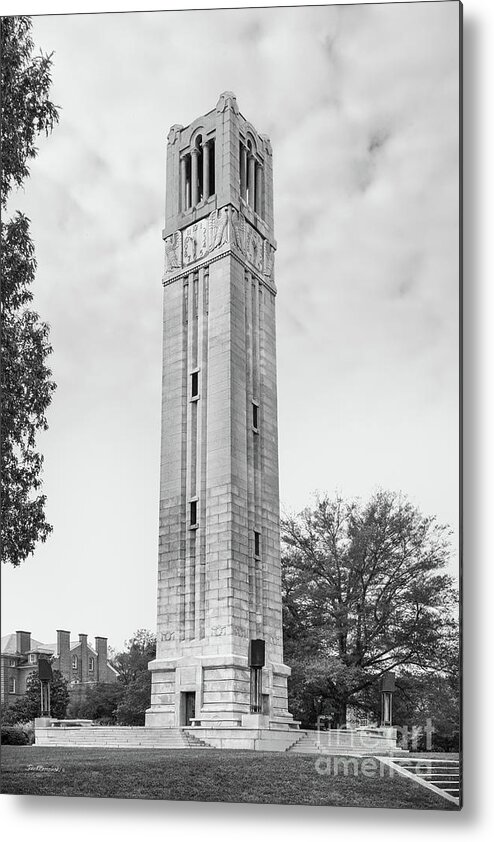 North Carolina Metal Print featuring the photograph North Carolina State Memorial Bell Tower by University Icons
