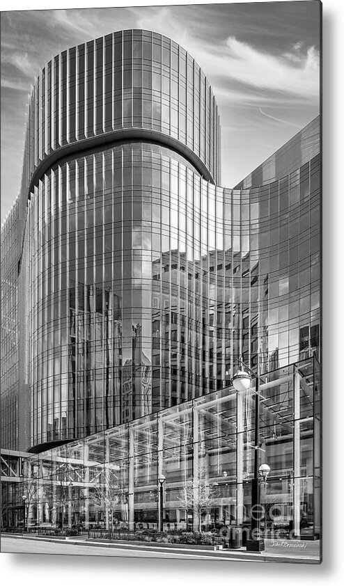 Northwestern University Metal Print featuring the photograph Northwestern University Chicago - Simpson Querrey by University Icons
