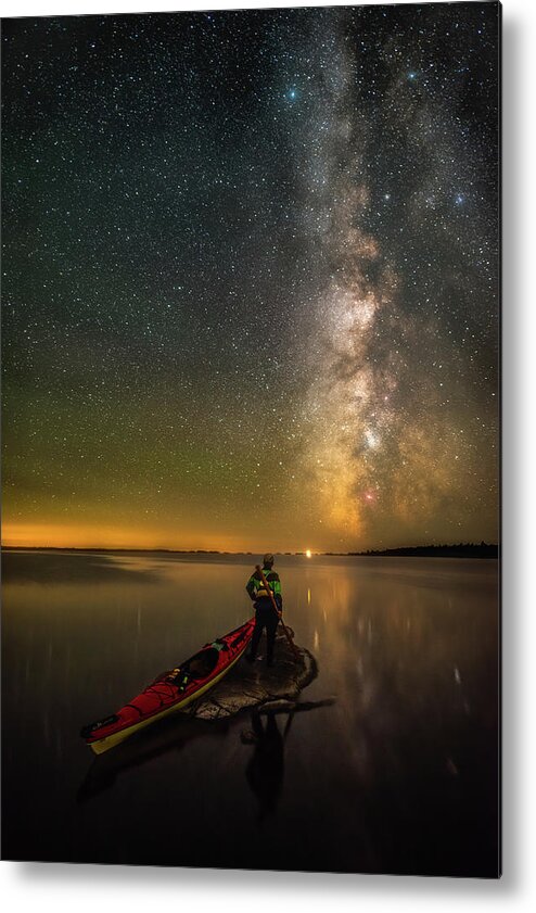 Night Metal Print featuring the photograph On way to Bustard Rocks by Henry w Liu