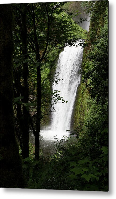 Waterfall Metal Print featuring the photograph Oregon Drop by Jim Whitley