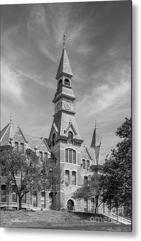 Park University Metal Print featuring the photograph Park University MacKay Hall Vertical by University Icons