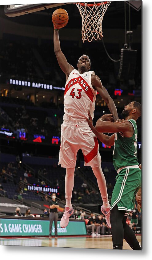 Pascal Siakam Metal Print featuring the photograph Pascal Siakam by Scott Audette