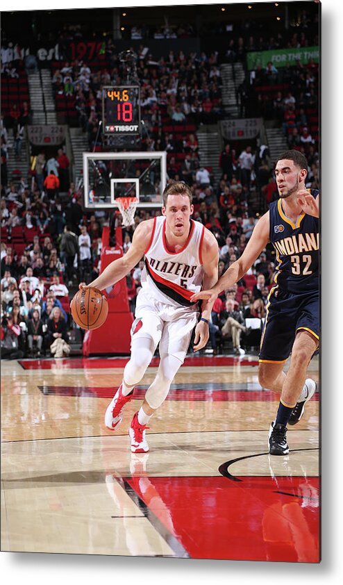 Pat Connaughton Metal Print featuring the photograph Pat Connaughton and Georges Niang by Sam Forencich