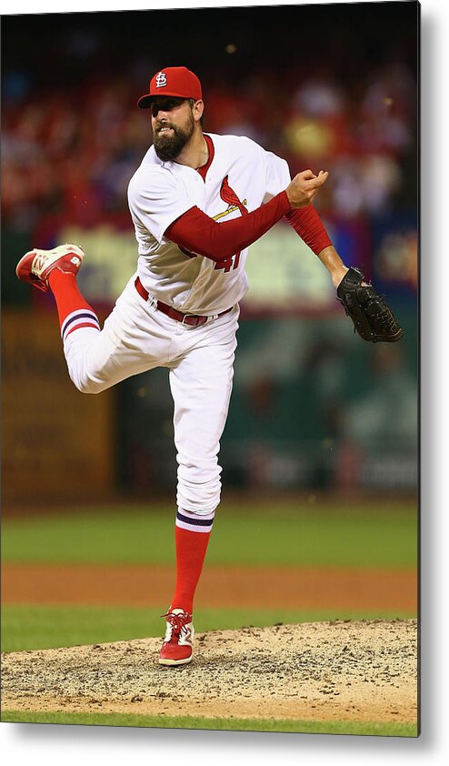 St. Louis Cardinals Metal Print featuring the photograph Pat Neshek by Dilip Vishwanat