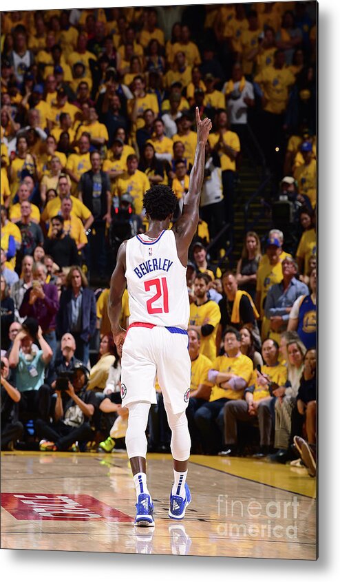 Playoffs Metal Print featuring the photograph Patrick Beverley by Noah Graham