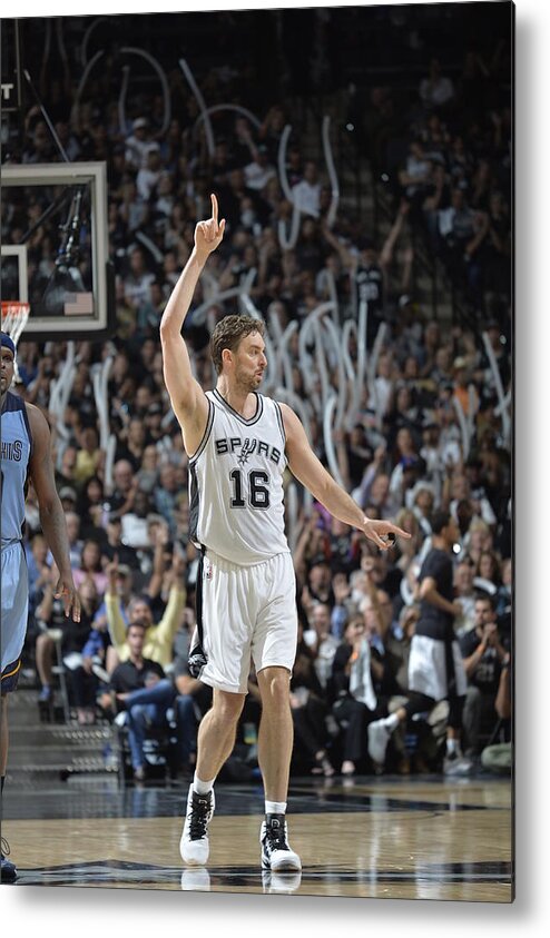 Playoffs Metal Print featuring the photograph Pau Gasol by Mark Sobhani