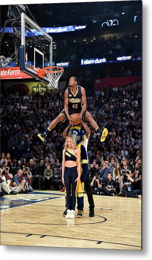 Event Metal Print featuring the photograph Paul George and Glenn Robinson by Bill Baptist