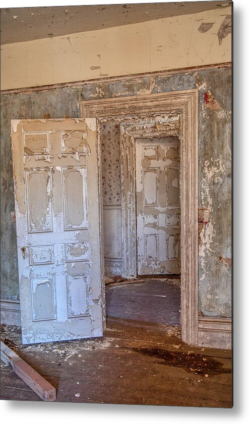1860 Metal Print featuring the photograph Peeling Door by David Letts