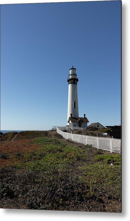 Lighthouse Metal Print featuring the photograph Pigeon Point Lighthouse 10-29-2023 No. 1 by David Smith