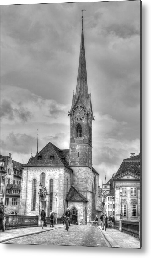 Germany Metal Print featuring the photograph Quite Corner in Zurich by Bill Hamilton