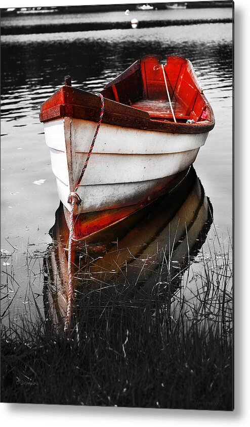 Red Boat Metal Print featuring the photograph Red Boat by Darius Aniunas
