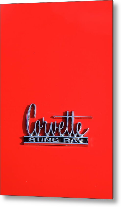 Chevrolet Metal Print featuring the photograph Red Vette by Lens Art Photography By Larry Trager