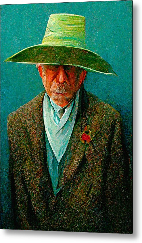 Rene Magritte Metal Print featuring the digital art Rene Magritte #1 by Craig Boehman