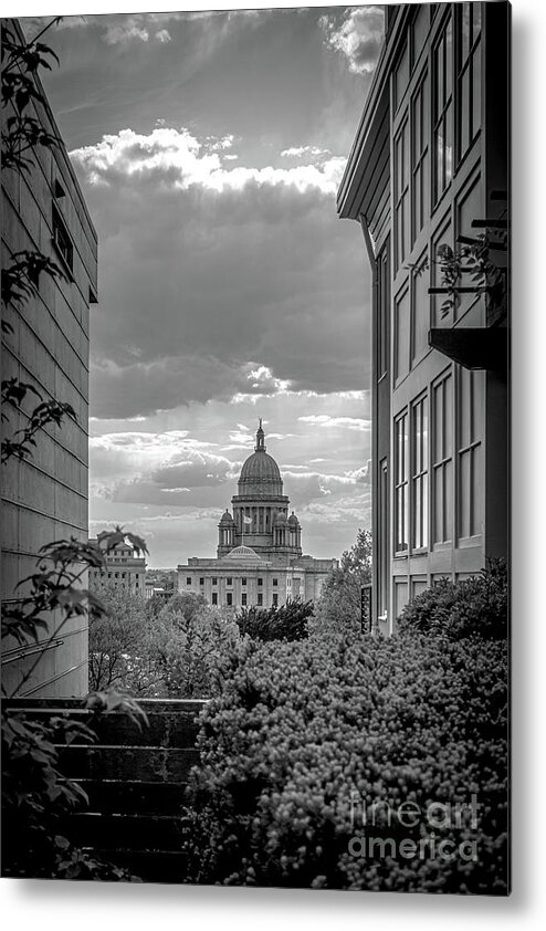 Providence Metal Print featuring the photograph Rhode Island Capitol Building Providence by Edward Fielding