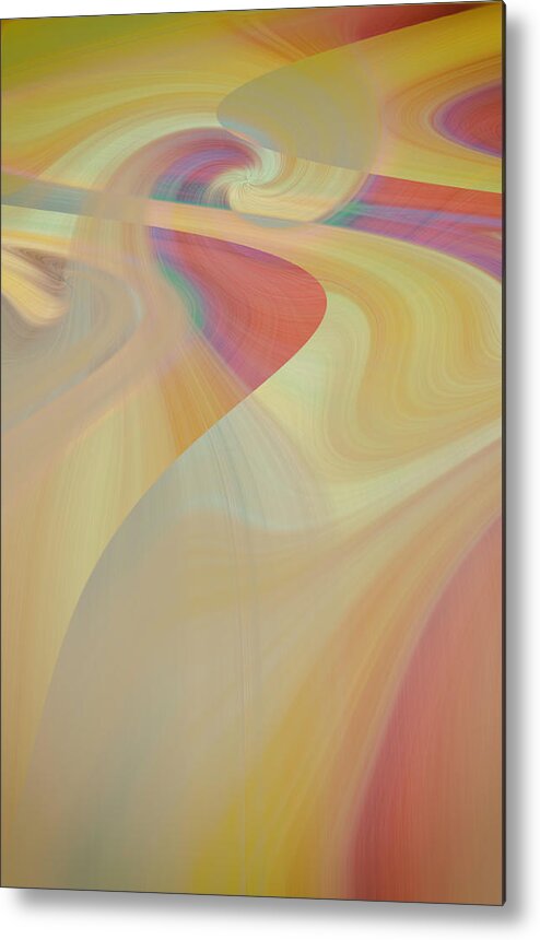 Digital Art Metal Print featuring the photograph River of color by Carolyn D'Alessandro