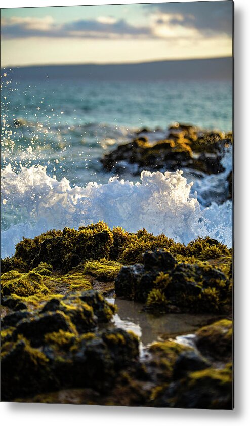 Maui Metal Print featuring the photograph Rocks at secret cove by Chris Brannen