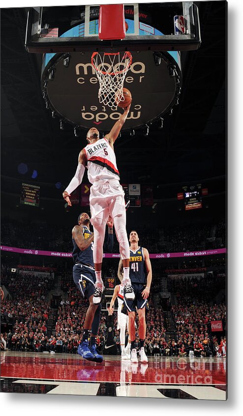 Nba Pro Basketball Metal Print featuring the photograph Rodney Hood by Cameron Browne