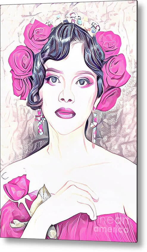 Beauty Metal Print featuring the photograph Rose Pink Beauty by Jack Torcello