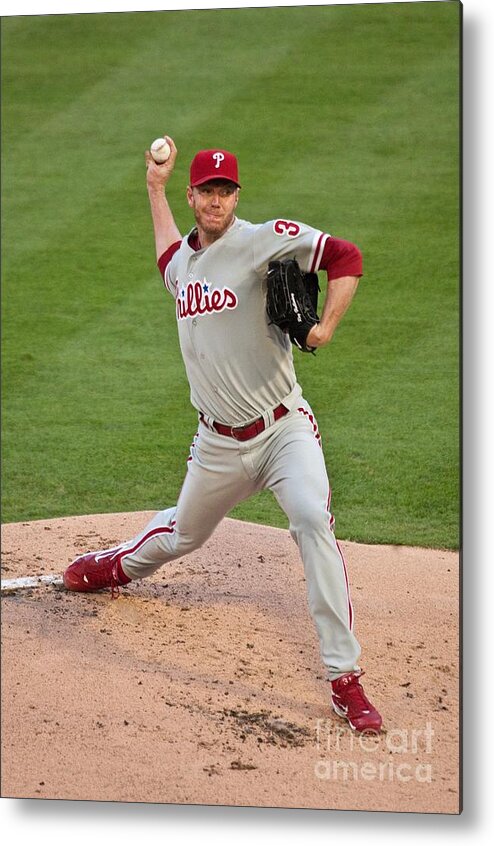 People Metal Print featuring the photograph Roy Halladay by Ronald C. Modra