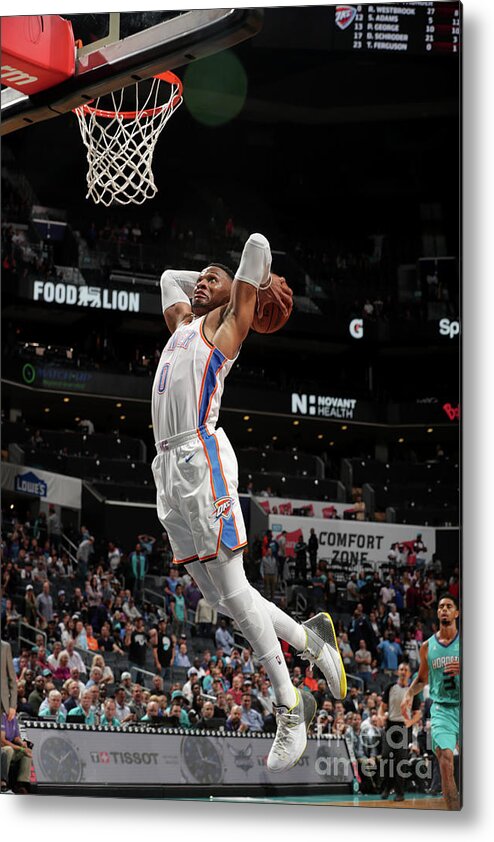 Nba Pro Basketball Metal Print featuring the photograph Russell Westbrook by Kent Smith